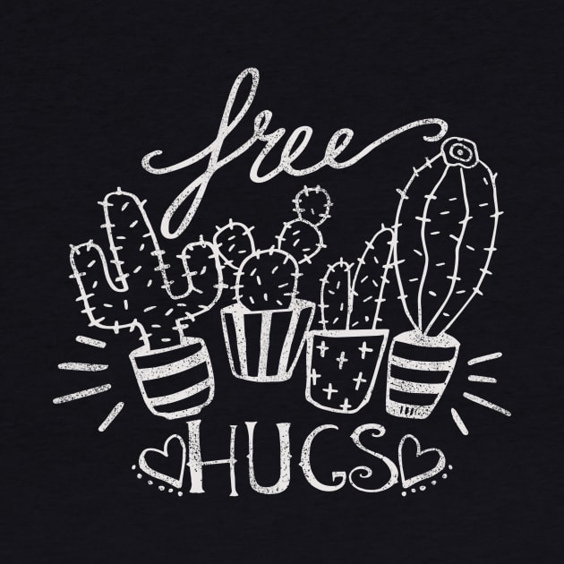 Free Hugs Simple Cactus Doodle by VBleshka